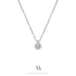 14k solid gold Diamond necklace N4/AuD66 - Mellow Jewellery Creative House