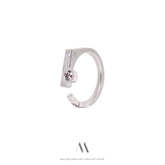 14k solid white gold Diamonds ring CMR/230 - Mellow Jewellery Creative House