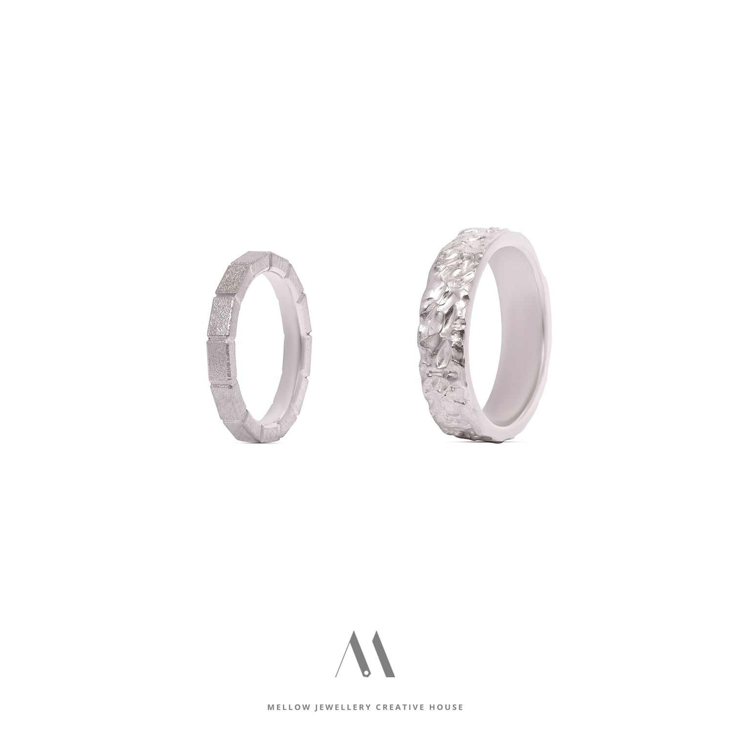 Custom made wedding rings CMW/103 - Mellow Jewellery Creative House