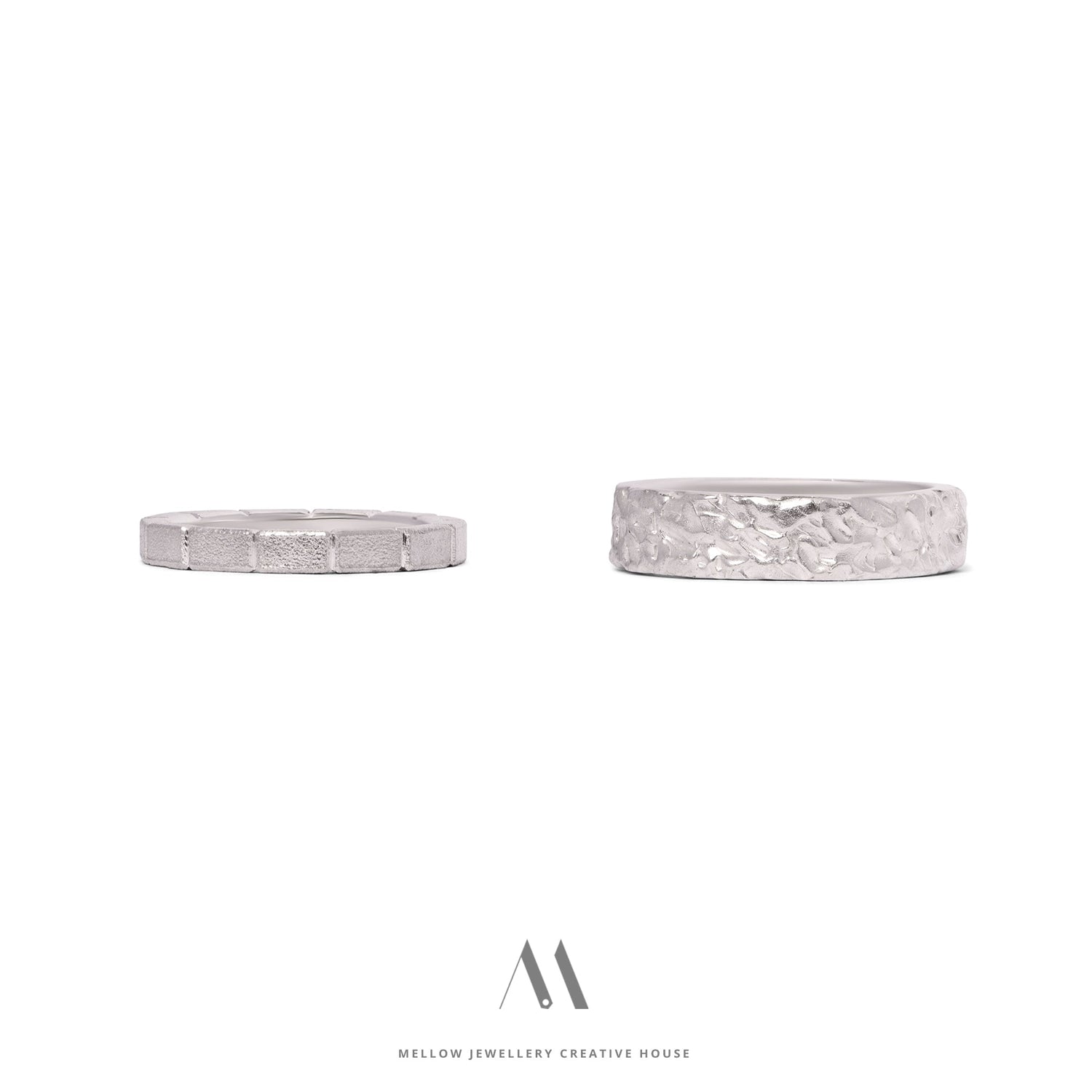 Custom made wedding rings CMW/103 - Mellow Jewellery Creative House