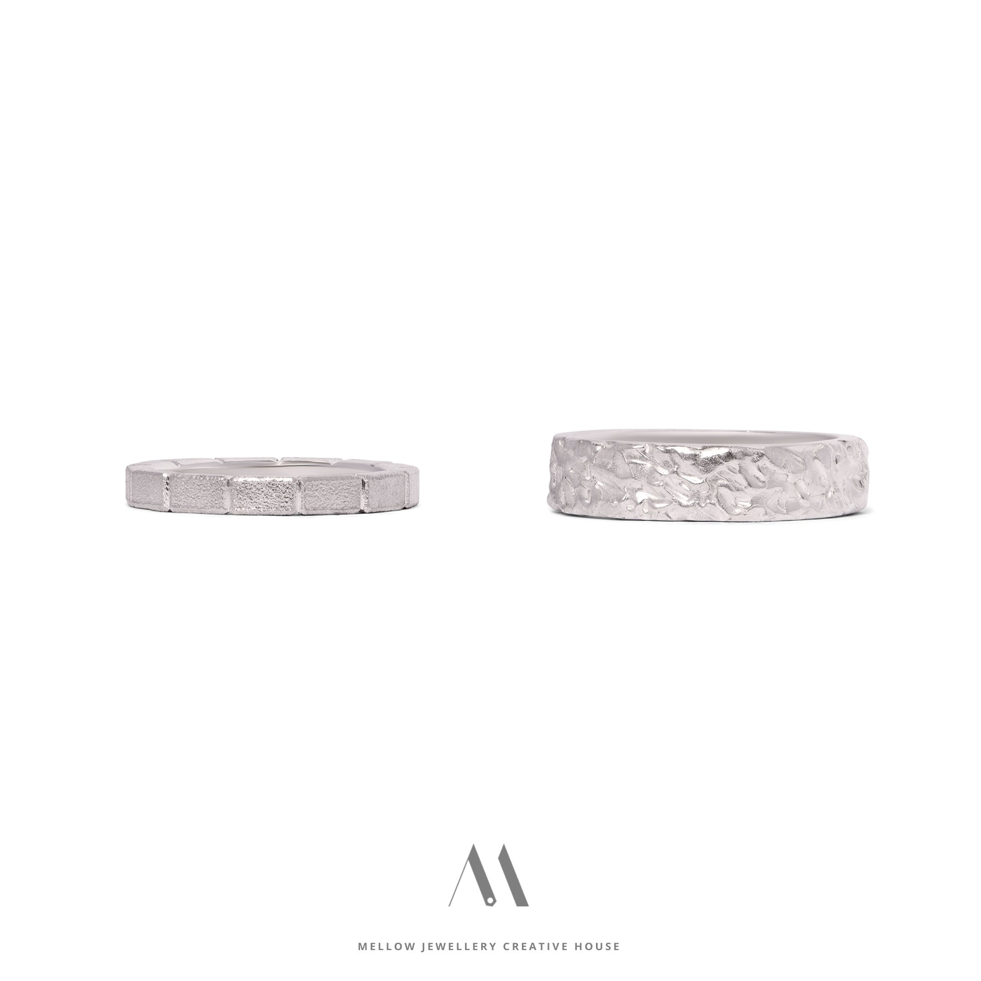 Custom made wedding rings CMW/103 - Mellow Jewellery Creative House