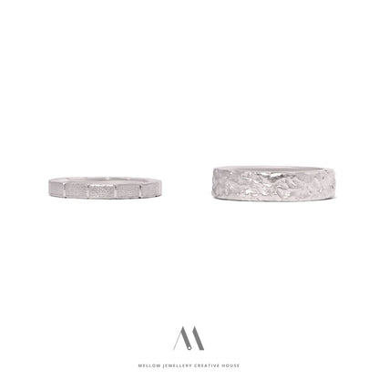 Custom made wedding rings CMW/103 - Mellow Jewellery Creative House