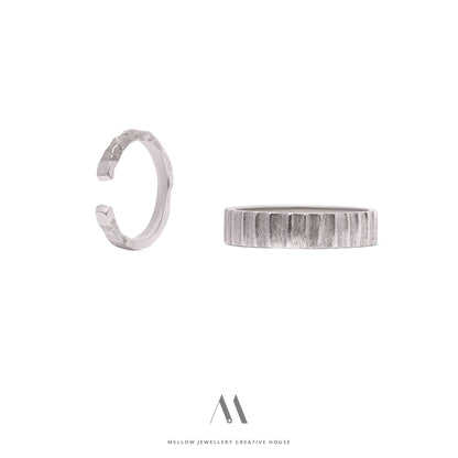 Custom made wedding rings CMW/104 - Mellow Jewellery Creative House