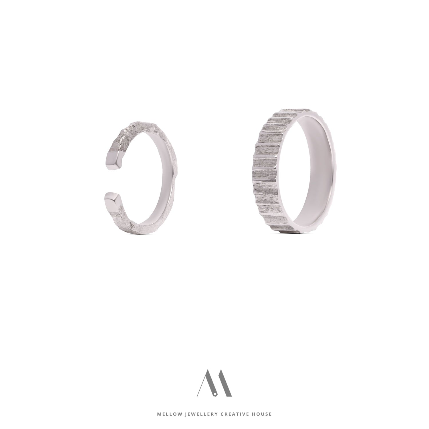 Custom made wedding rings CMW/104 - Mellow Jewellery Creative House