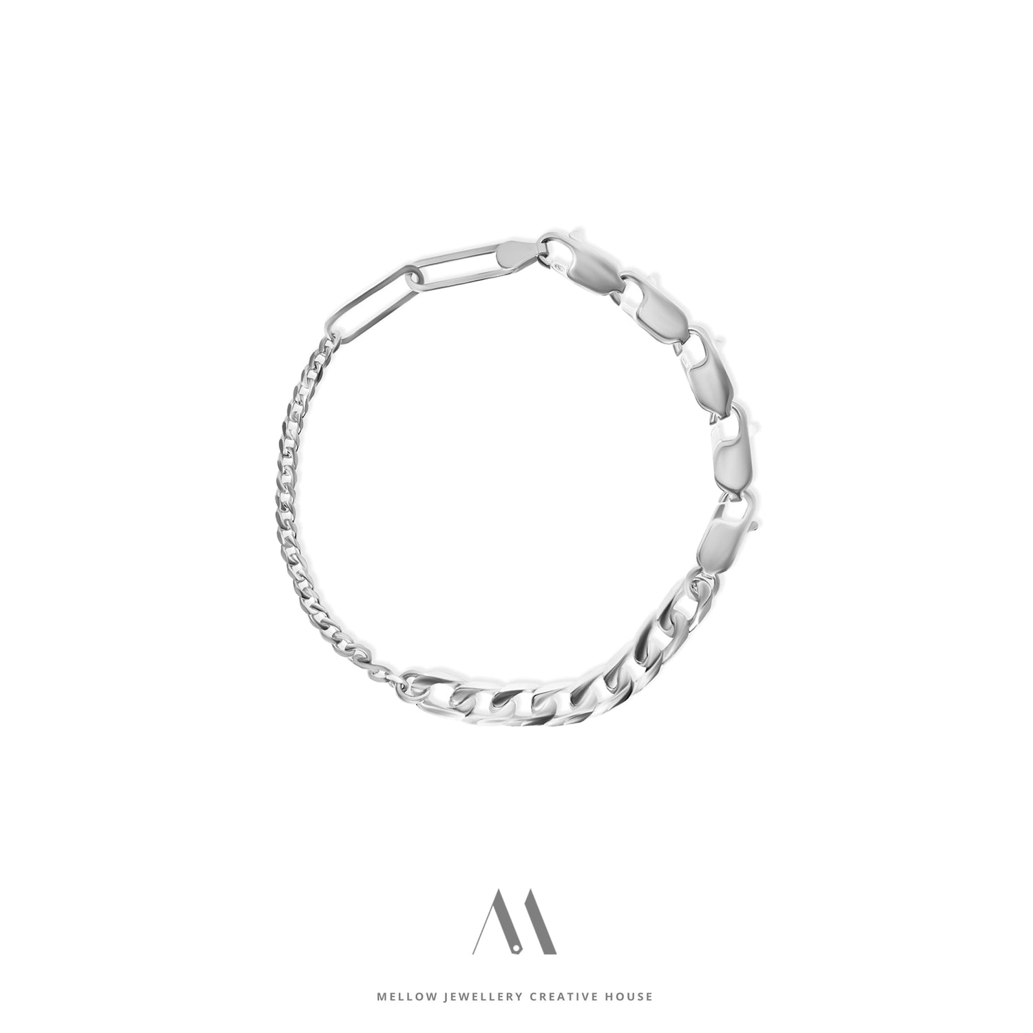 Sterling silver bracelet B2/SiE11 - Mellow Jewellery Creative House