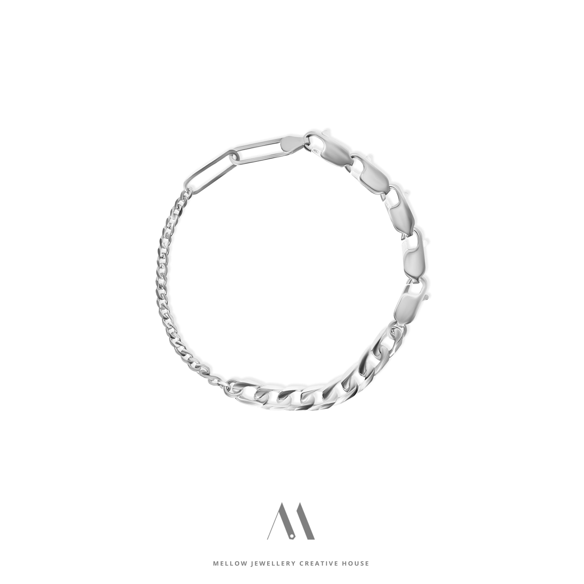 Sterling silver bracelet B2/SiE11 - Mellow Jewellery Creative House