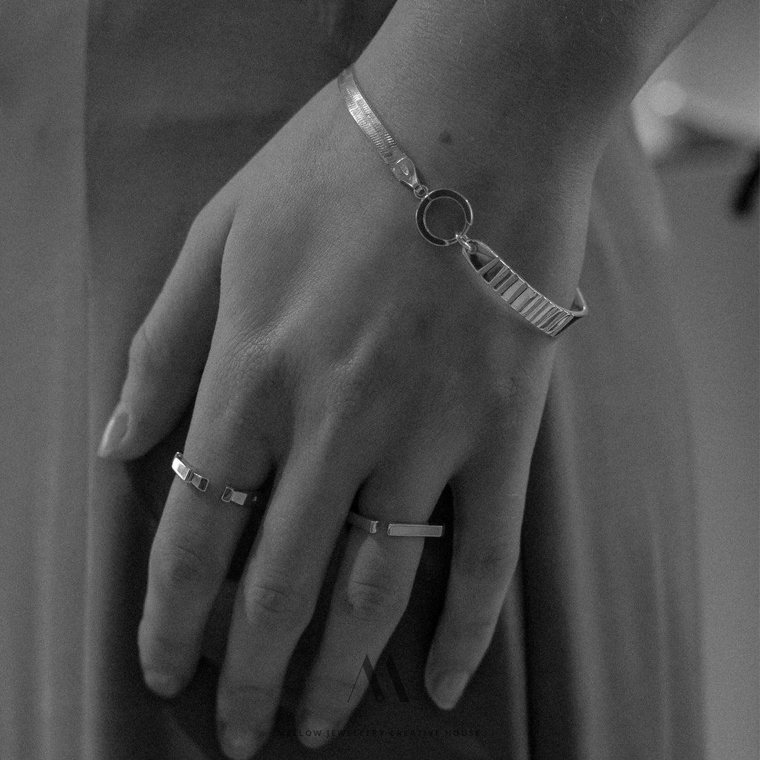 Sterling silver bracelet B2/SiE13 - Mellow Jewellery Creative House