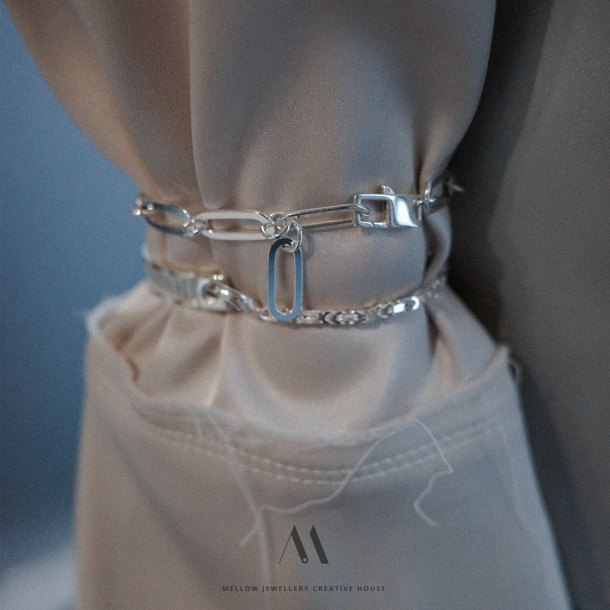 Sterling silver bracelet B2/SiE17 - Mellow Jewellery Creative House