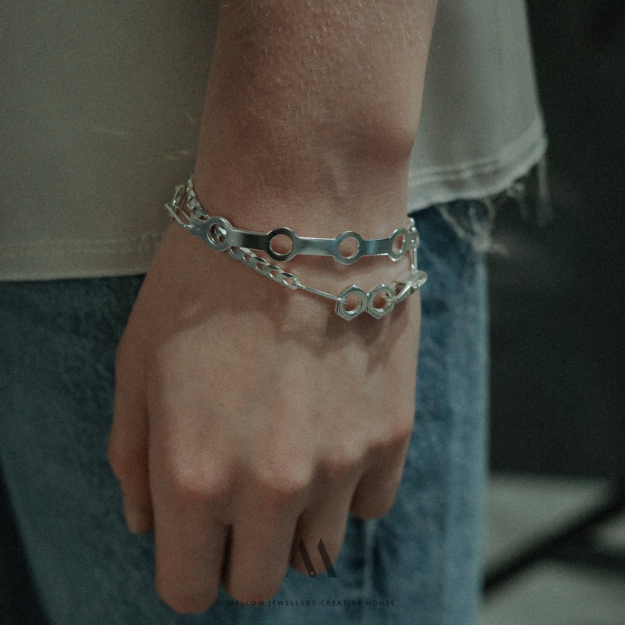 Sterling silver bracelet B2/SiE18 - Mellow Jewellery Creative House