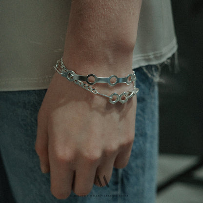 Sterling silver bracelet B2/SiE18 - Mellow Jewellery Creative House