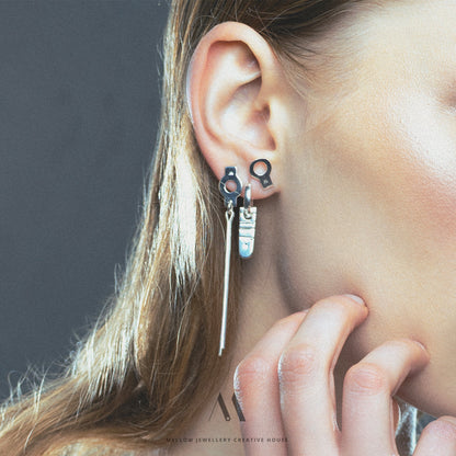 Sterling silver earrings E3/SiE235 - Mellow Jewellery Creative House