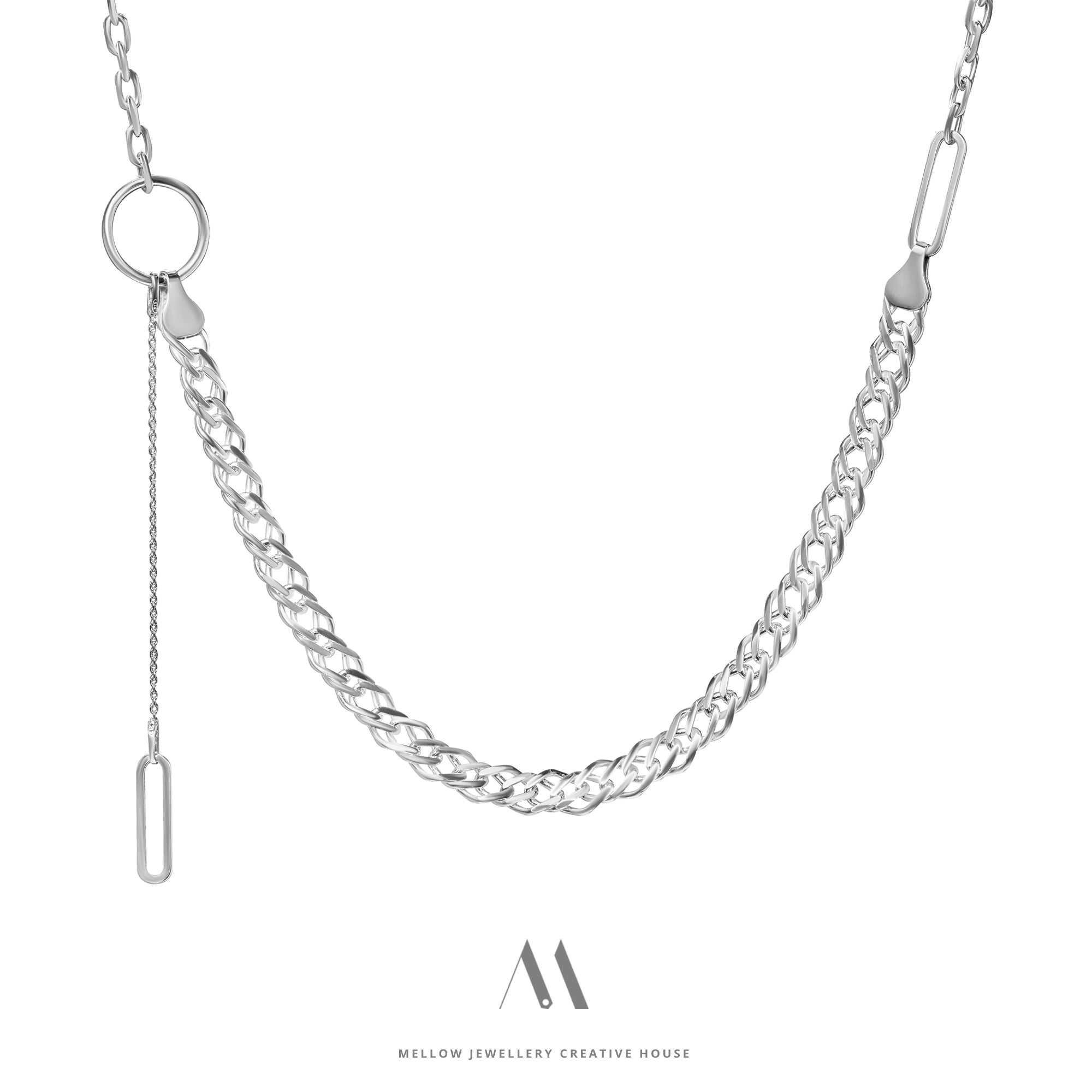 Sterling silver necklace N4/SiE104 - Mellow Jewellery Creative House