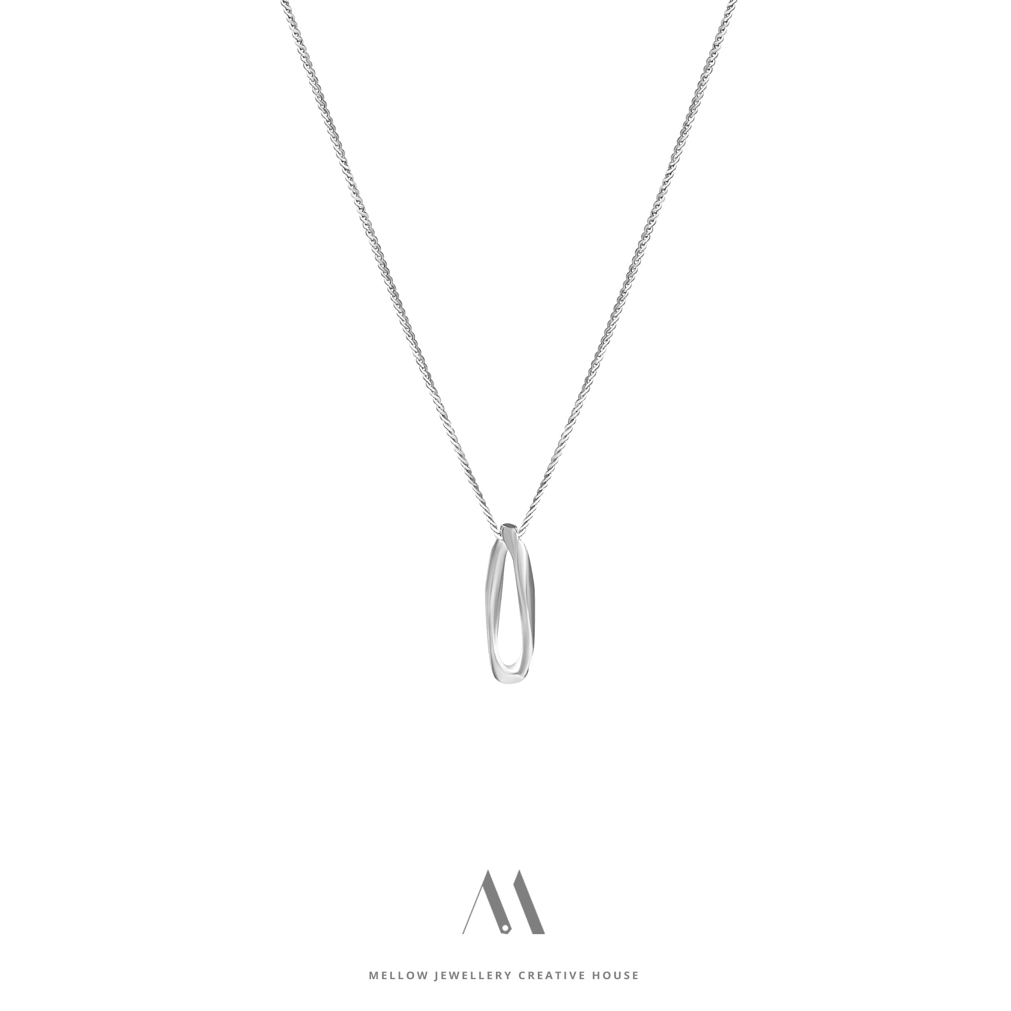 Sterling silver necklace N4/SiE51 - Mellow Jewellery Creative House