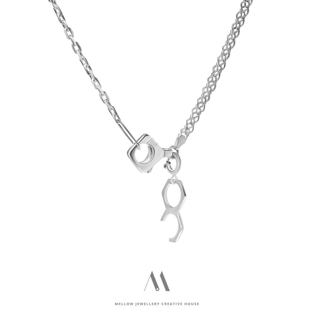 Sterling silver necklace N4/SiE97 - Mellow Jewellery Creative House
