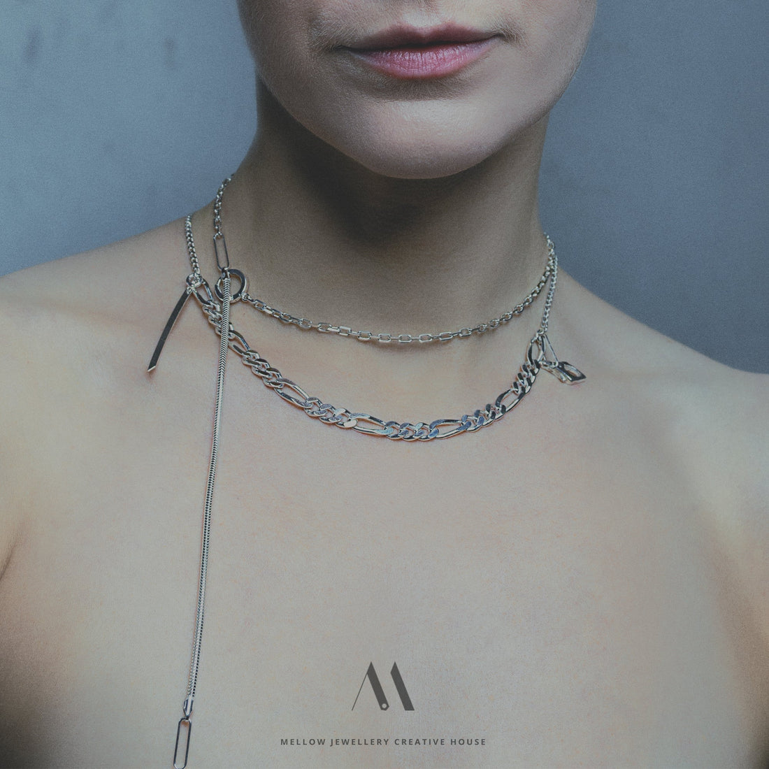 Sterling silver necklace N4/SiE99 - Mellow Jewellery Creative House